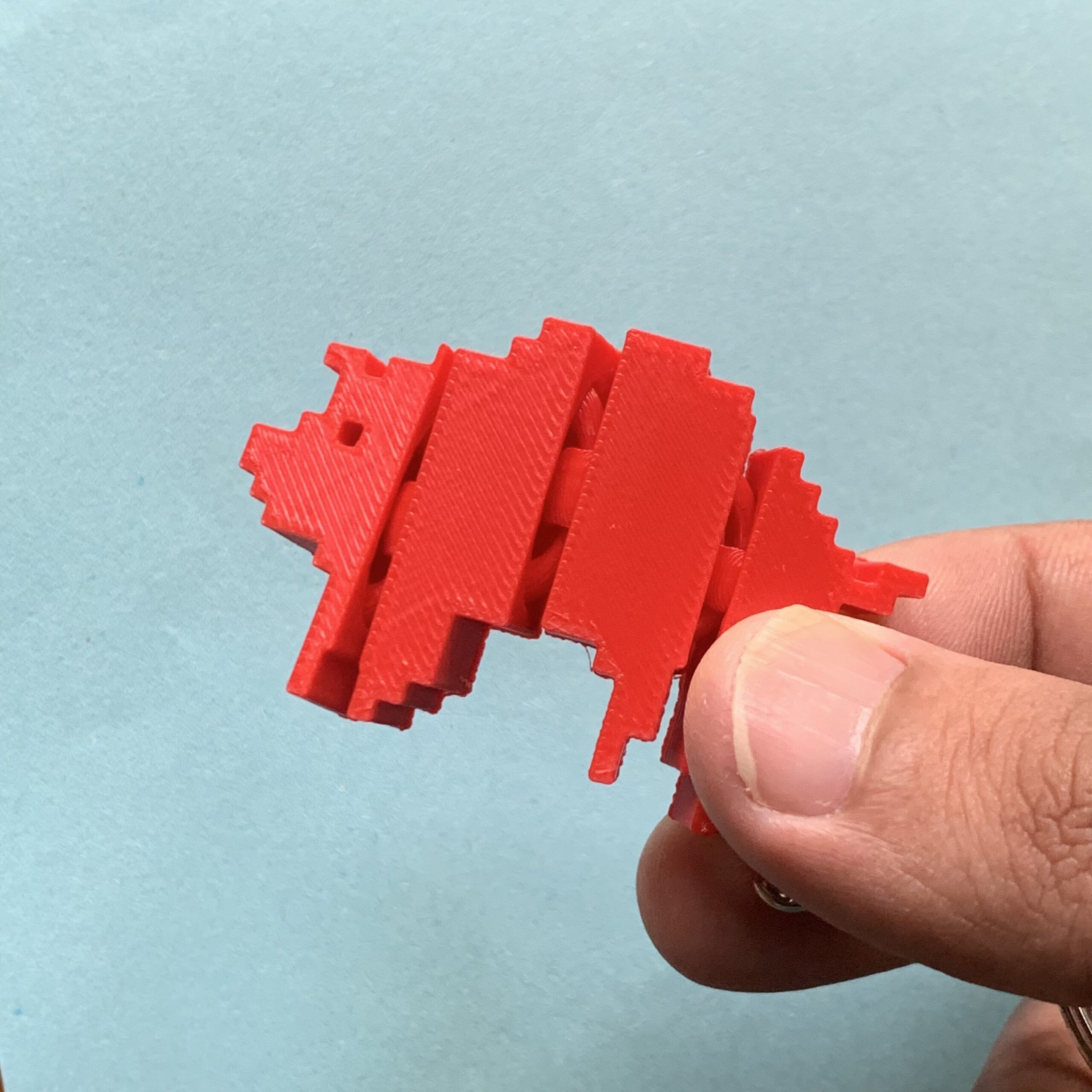 Pixel Pig Flexi Keychain - Image 5