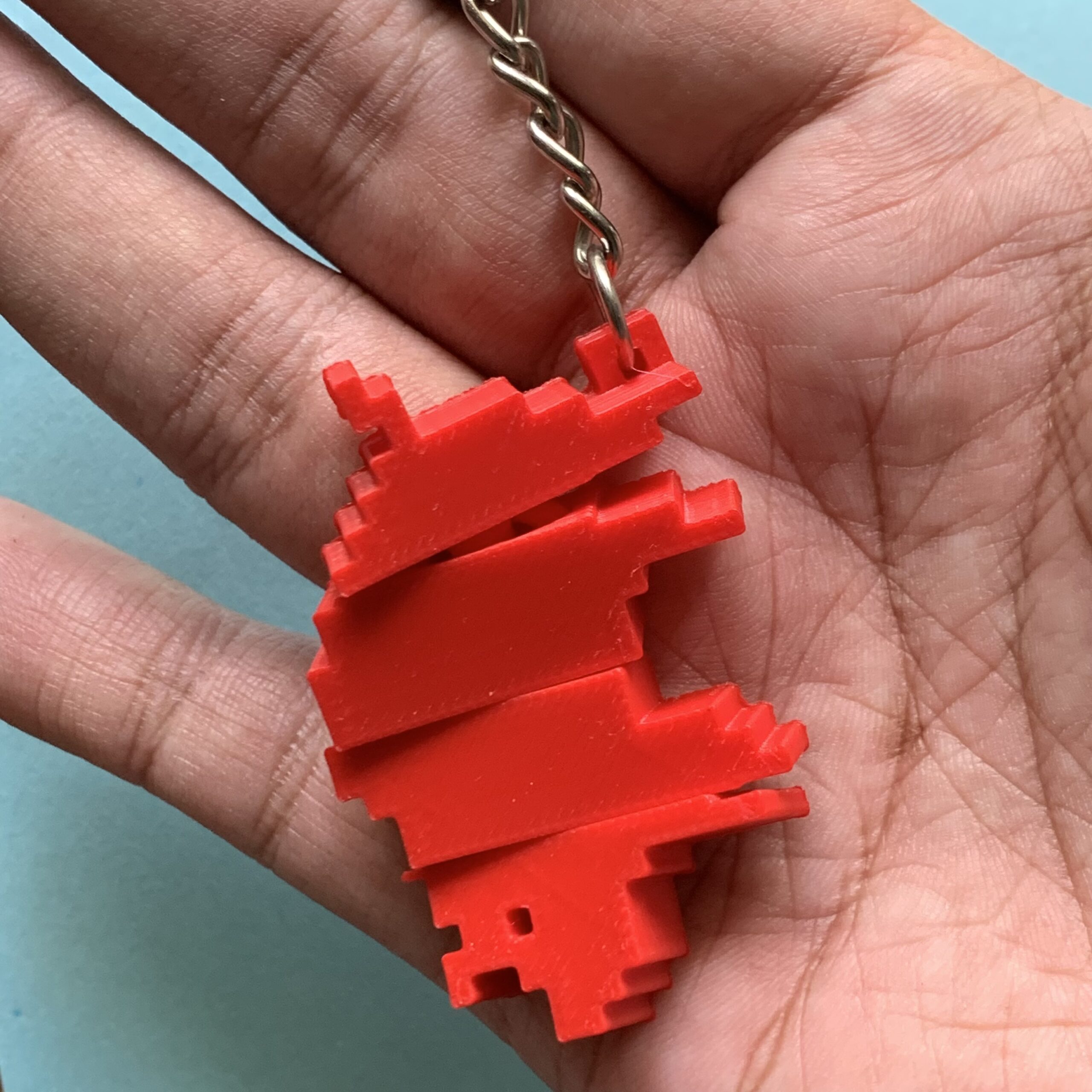 Pixel Pig Flexi Keychain - Image 4
