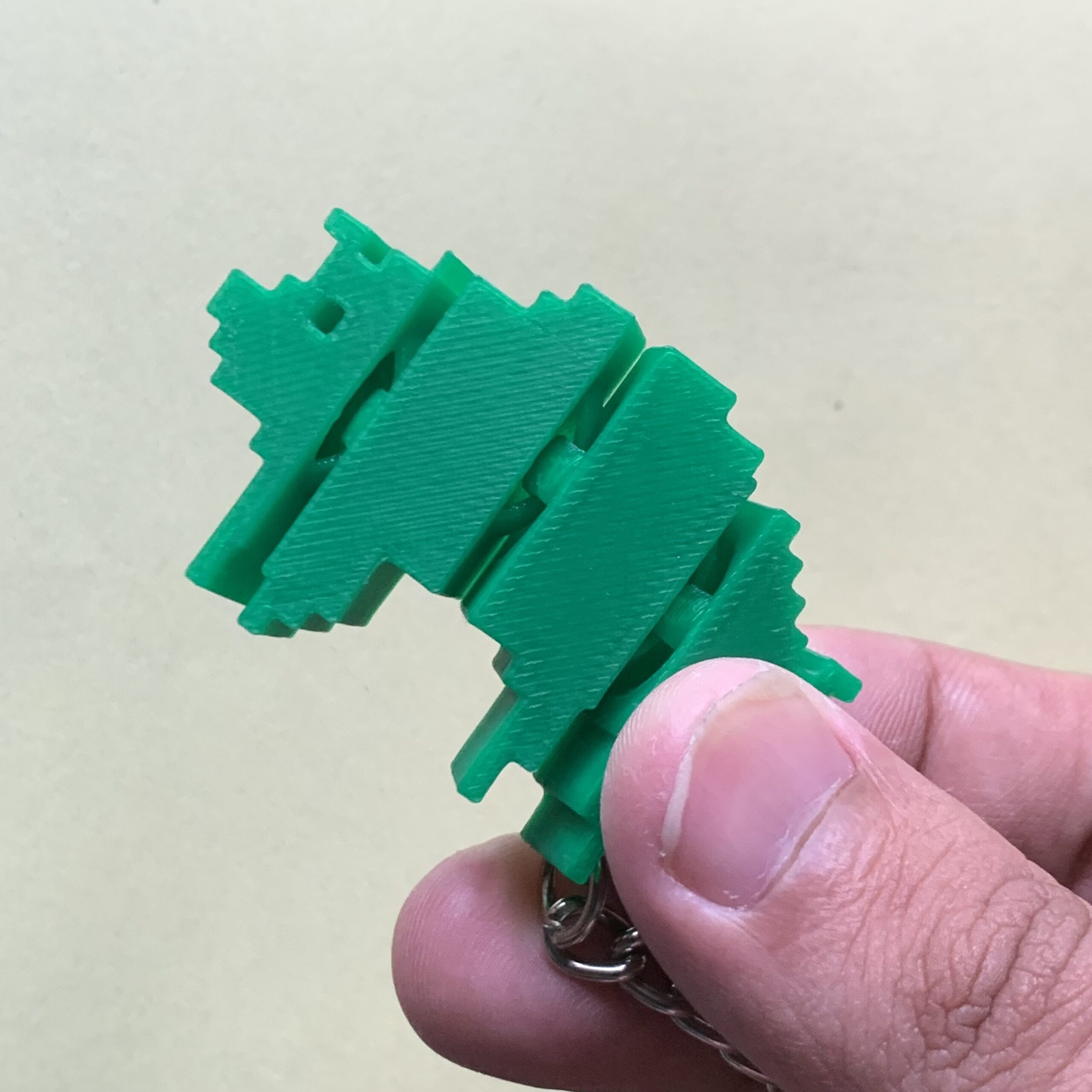 Pixel Pig Flexi Keychain - Image 2