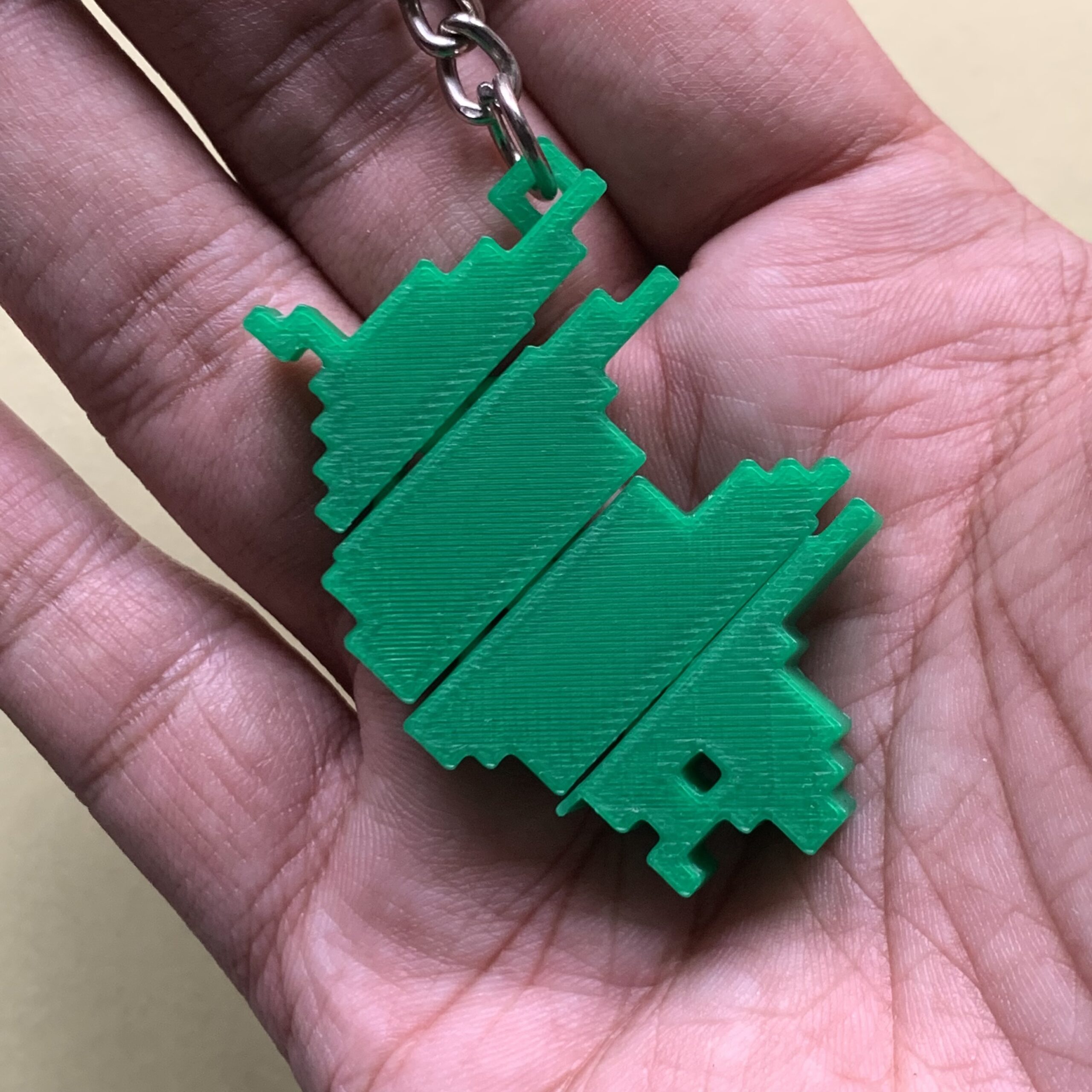 Pixel Pig Flexi Keychain - Image 3