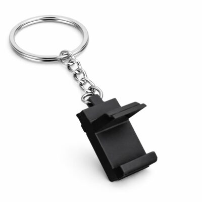 Pixel Mobile Holder Keychain Black