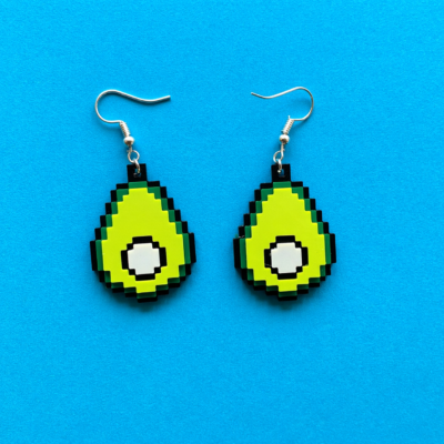 pixel-avocado-earrings-3d-printed