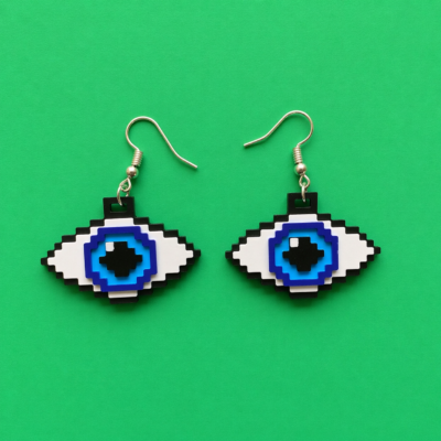 pixel-eye-earrings-3d-printed