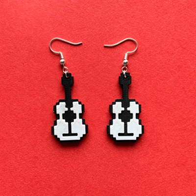 pixel-guitar-earrings-3d-printed