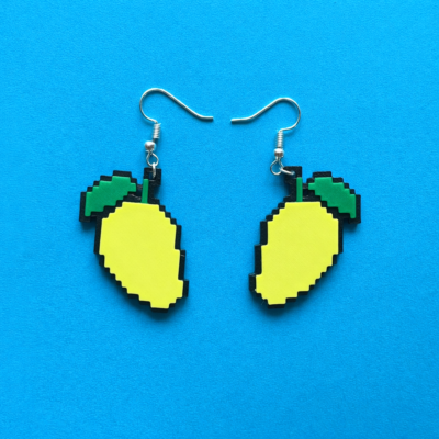 pixel-mango-earrings-3d-printed